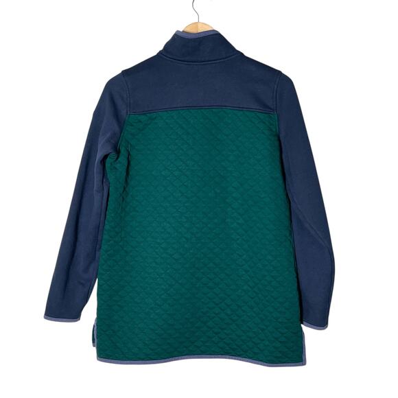 L.L. Bean green and blue quilted sweatshirt top size medium M B53 - Picture 5 of 5